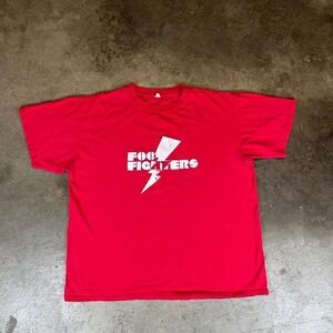 Foo Fighters 2007 Band T Shirt Red mens XL‎ Graphic Tee